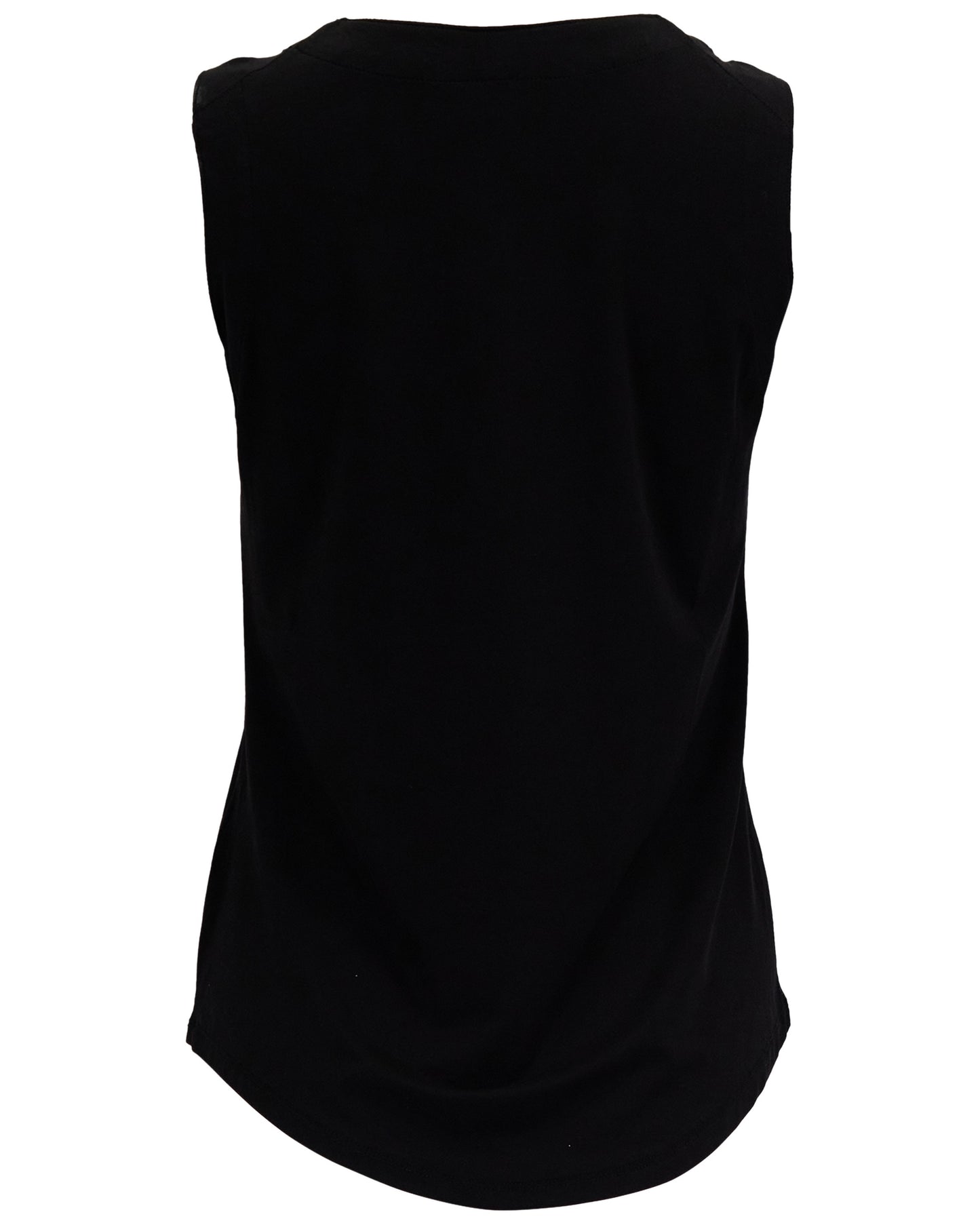 TINA BLACK WOMENS MUSCLE TANK