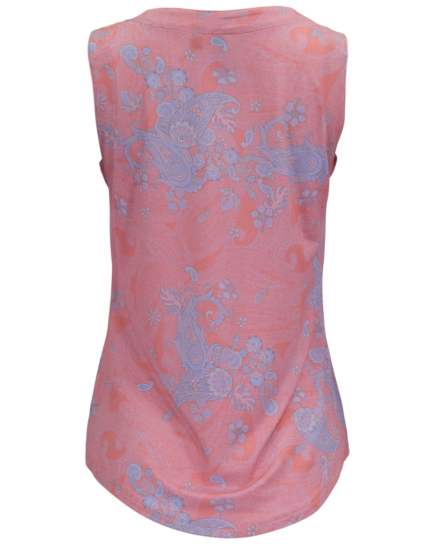 TINA PAISLEY EXPLOSION CORAL WOMENS MUSCLE TANK