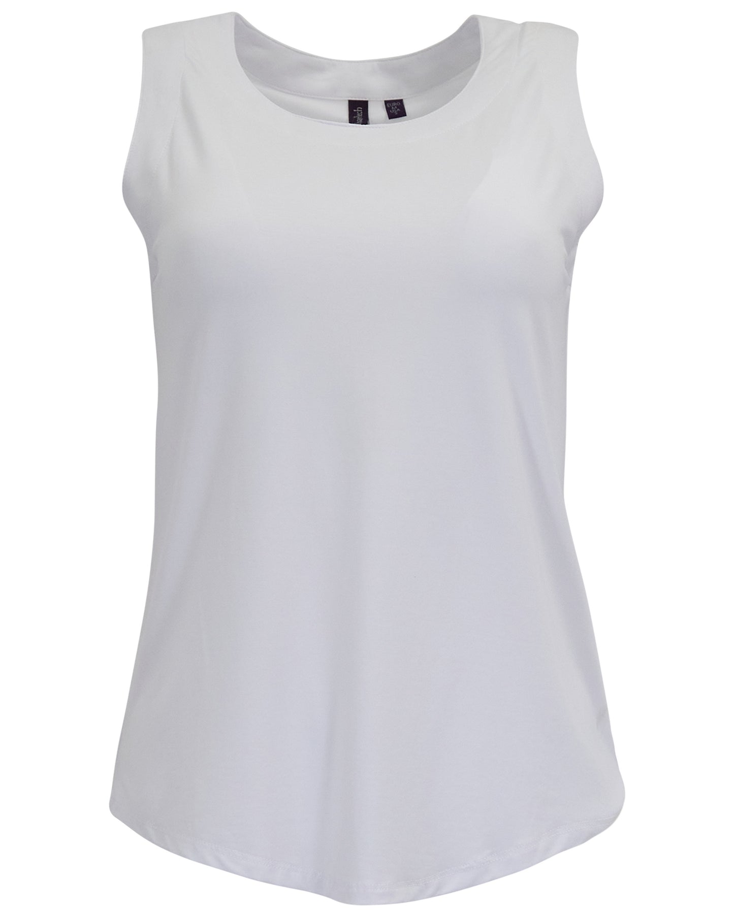 TINA WHITE WOMENS MUSCLE TANK