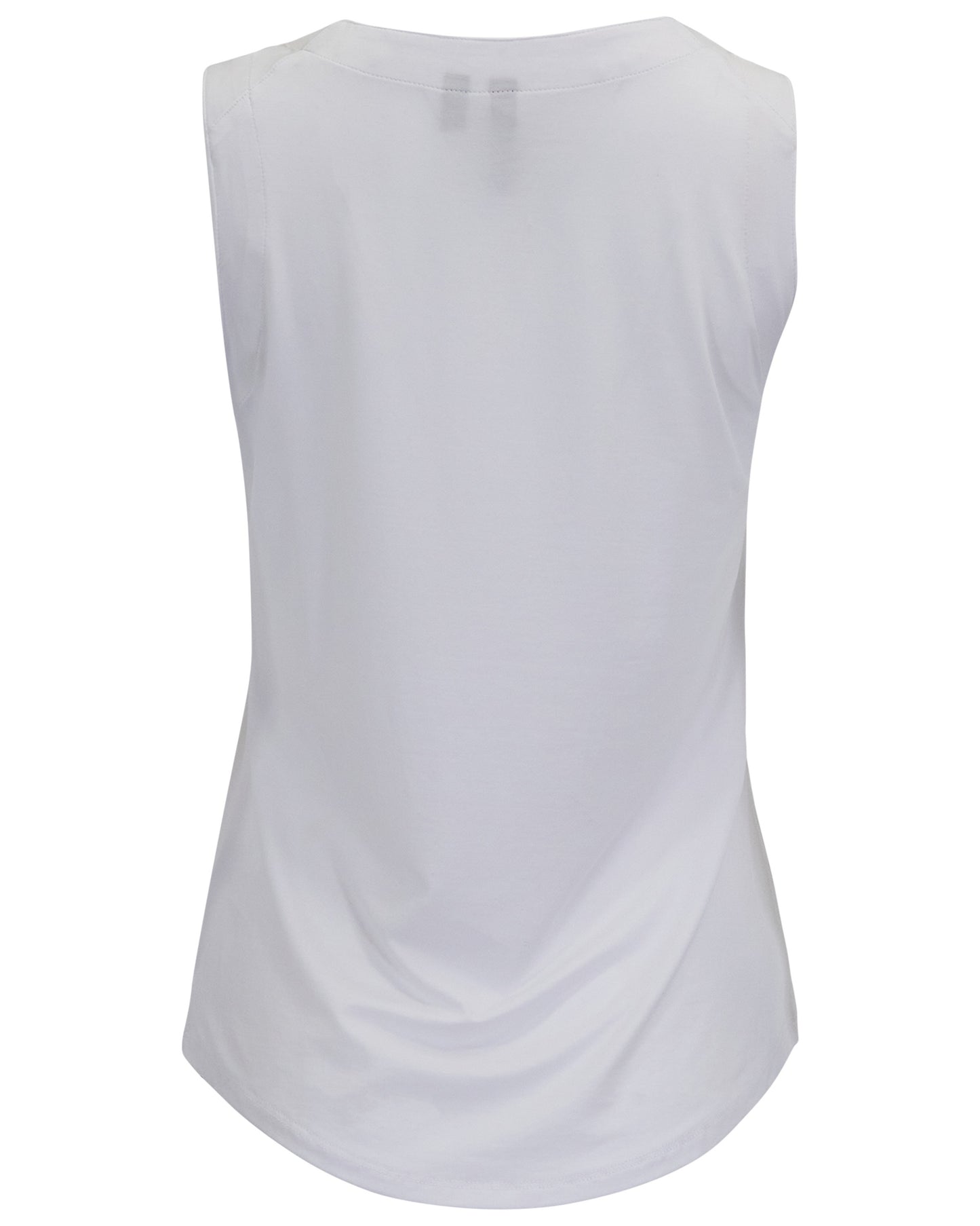 TINA WHITE WOMENS MUSCLE TANK