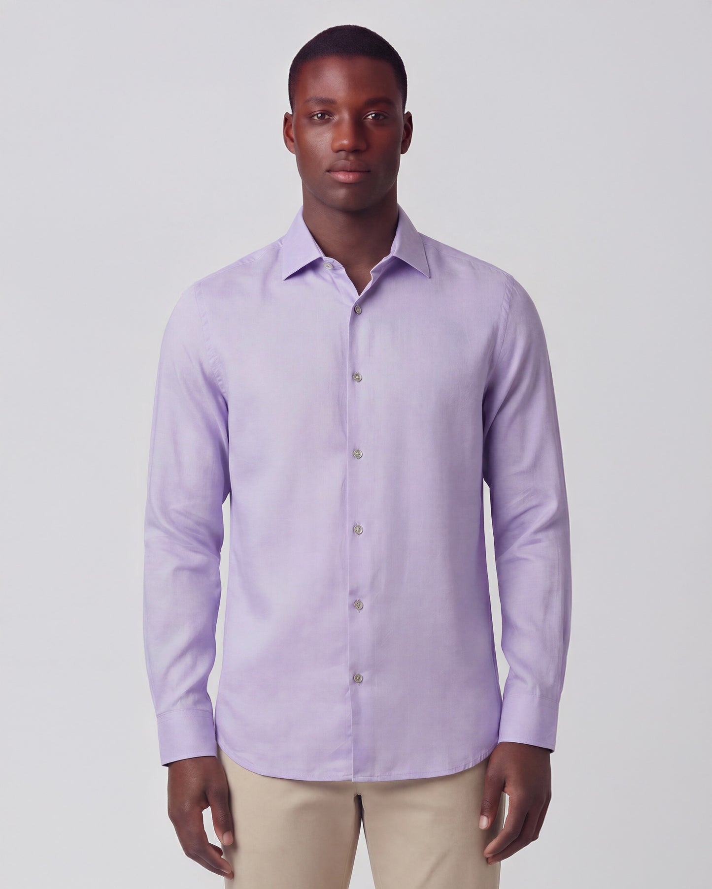 LIONEL LINEN SHIRT - LAVENDER