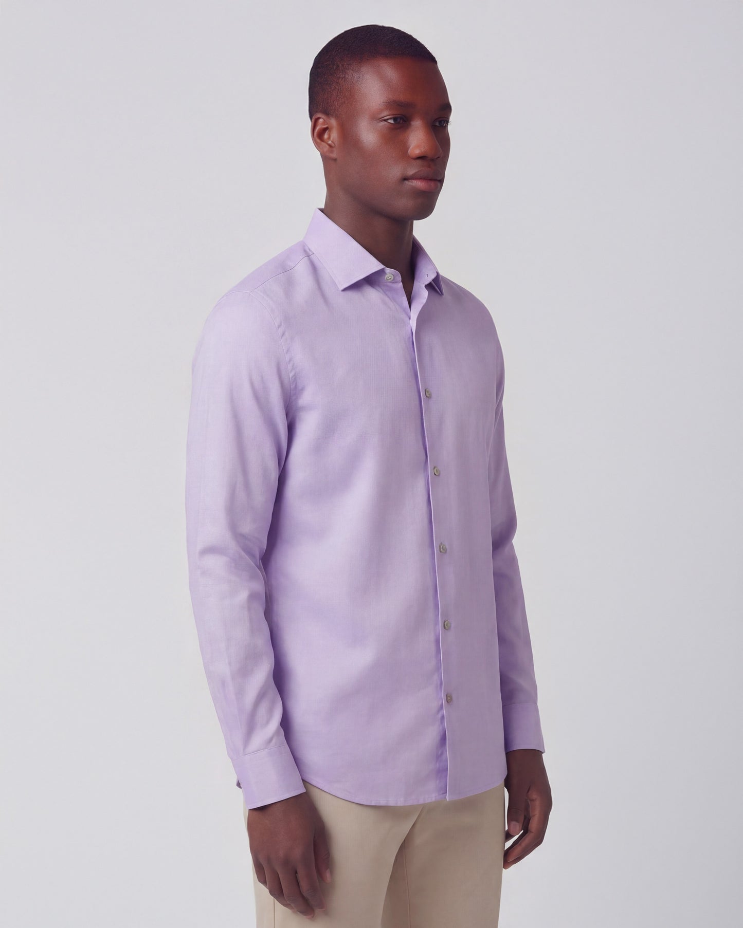 LIONEL LINEN SHIRT - LAVENDER