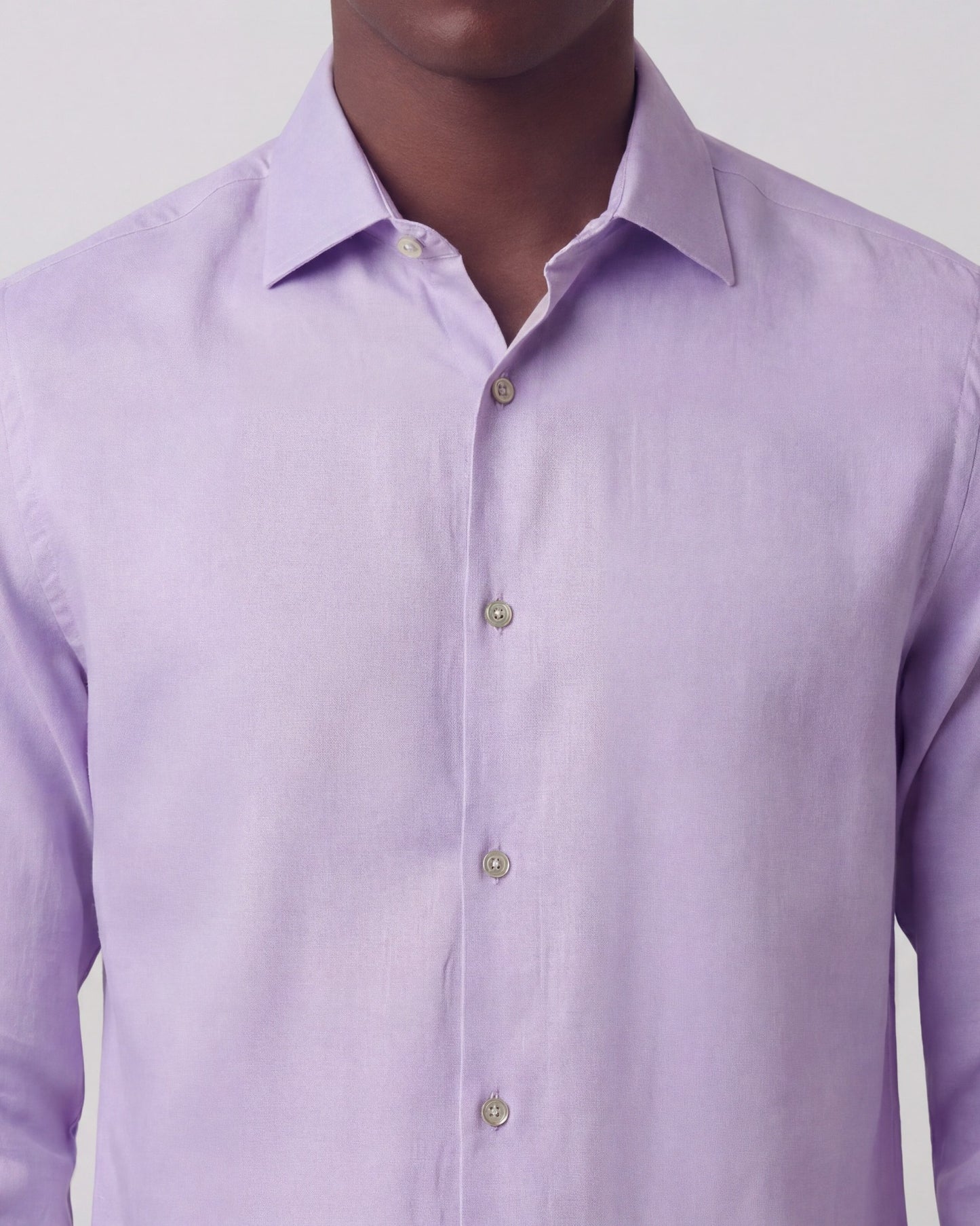 LIONEL LINEN SHIRT - LAVENDER