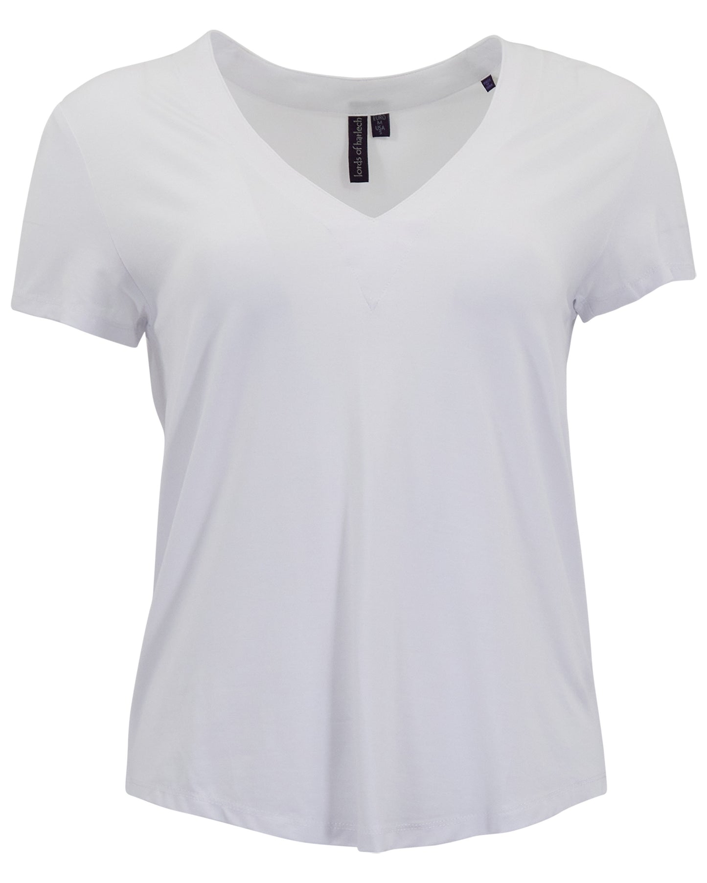 VICTORIA WHITE WOMENS V-NECK TOP