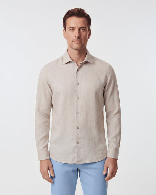 LIONEL LINEN SHIRT - NATURAL