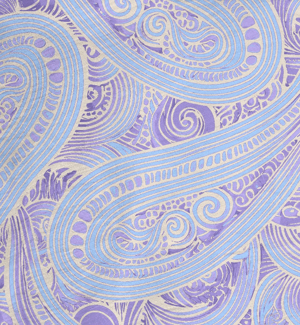 BOBBY MARAKESH PAISLEY HELIO MENS WOOL JOHNNY COLLAR POLO