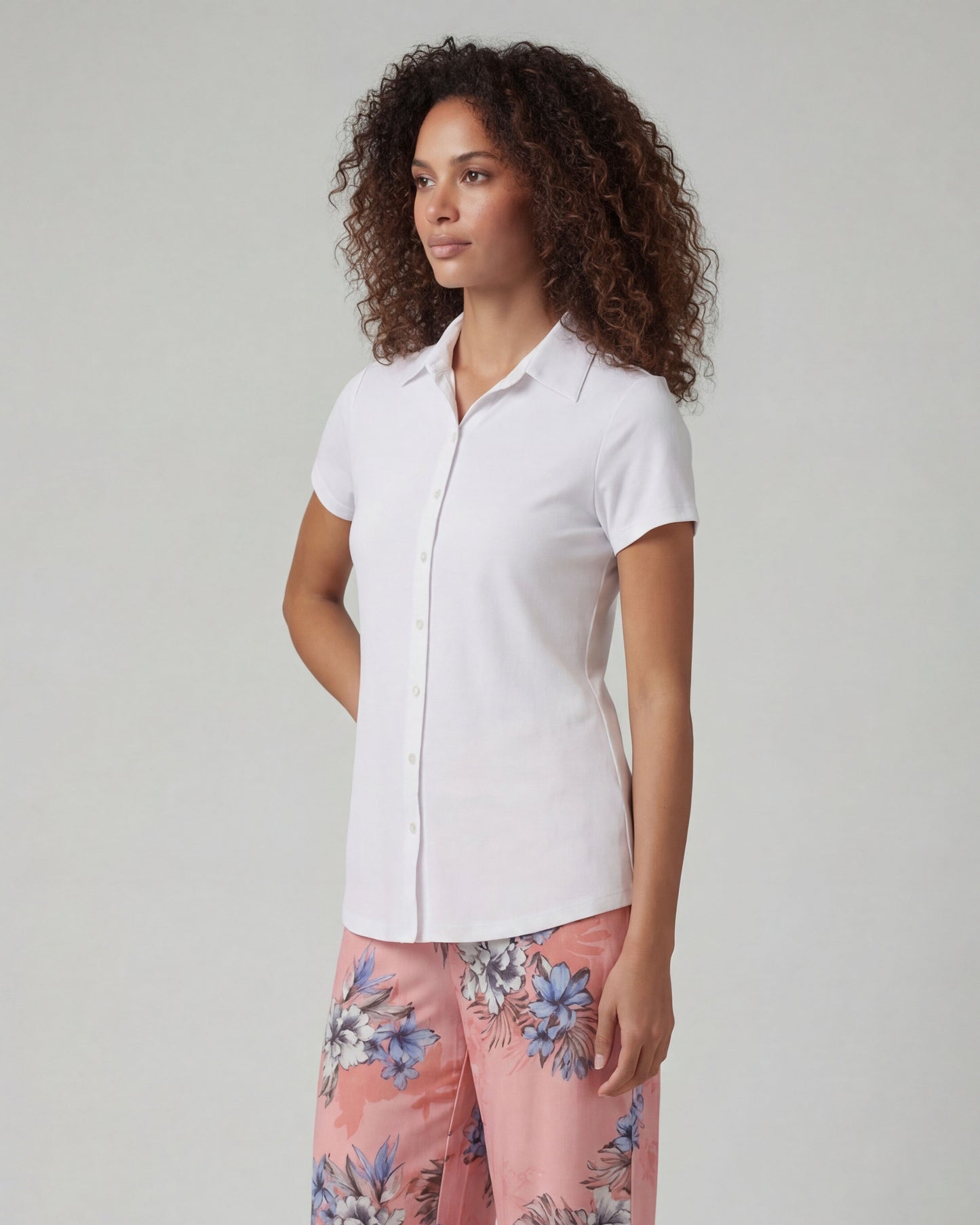 SHELLEY WHITE WOMENS SHIRT