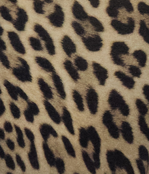 PHEOBE LEOPARD BROWN WOMENS WOOL WIDE-LEG PANT