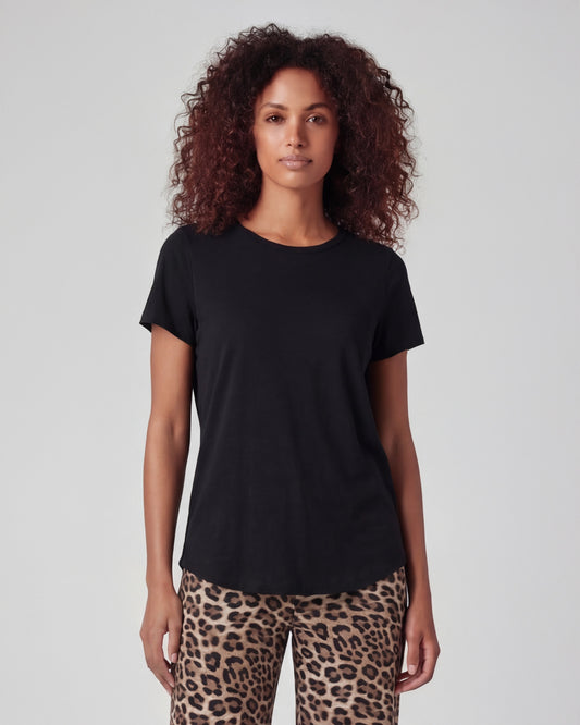 KATHERINE BLACK WOMENS CAP SLEEVE TOP