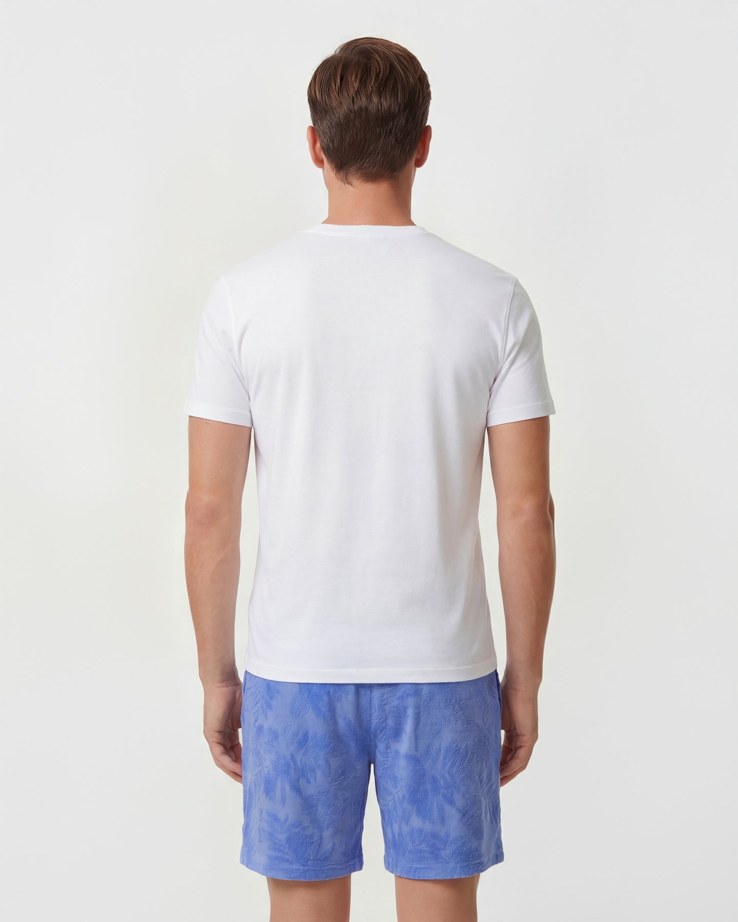 SAM FARM FLORAL TOWEL SHORT - BLUE