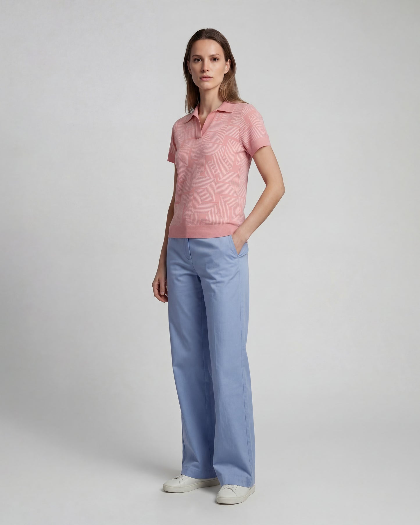 PHEOBE BLUE WOMENS WIDE-LEG PANT