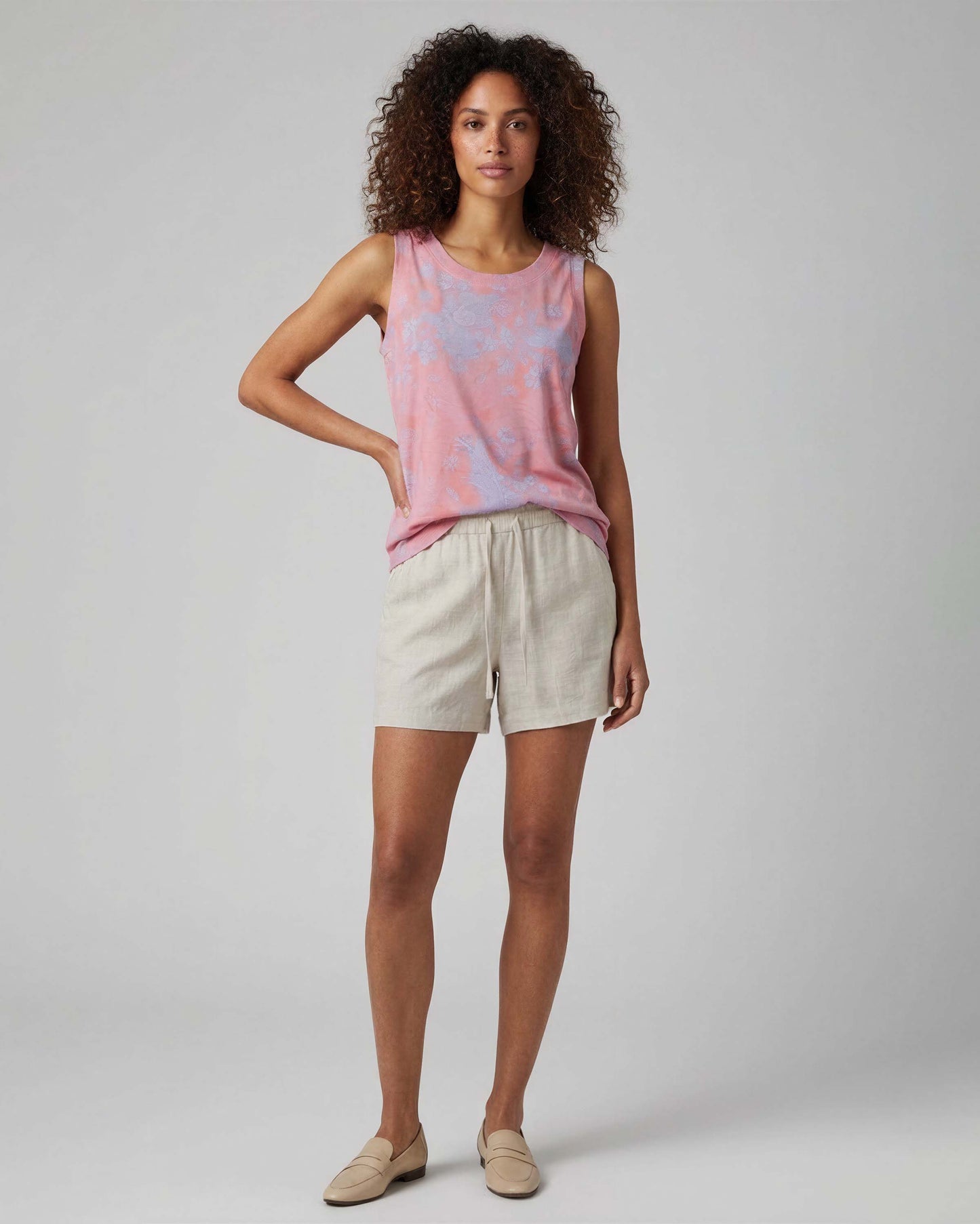 LEANNE NATURAL WOMENS DRAWSTRING SHORT