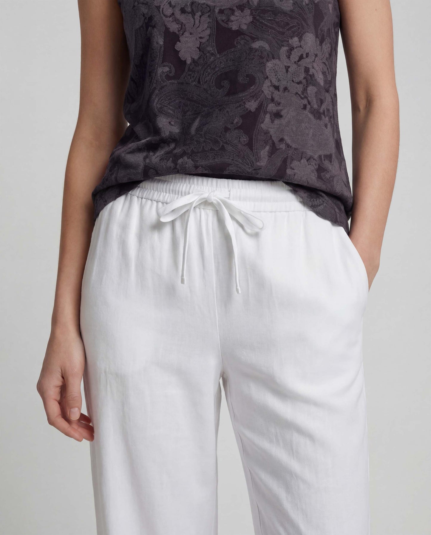 LILLIAN WHITE WOMENS WIDE-LEG PANT