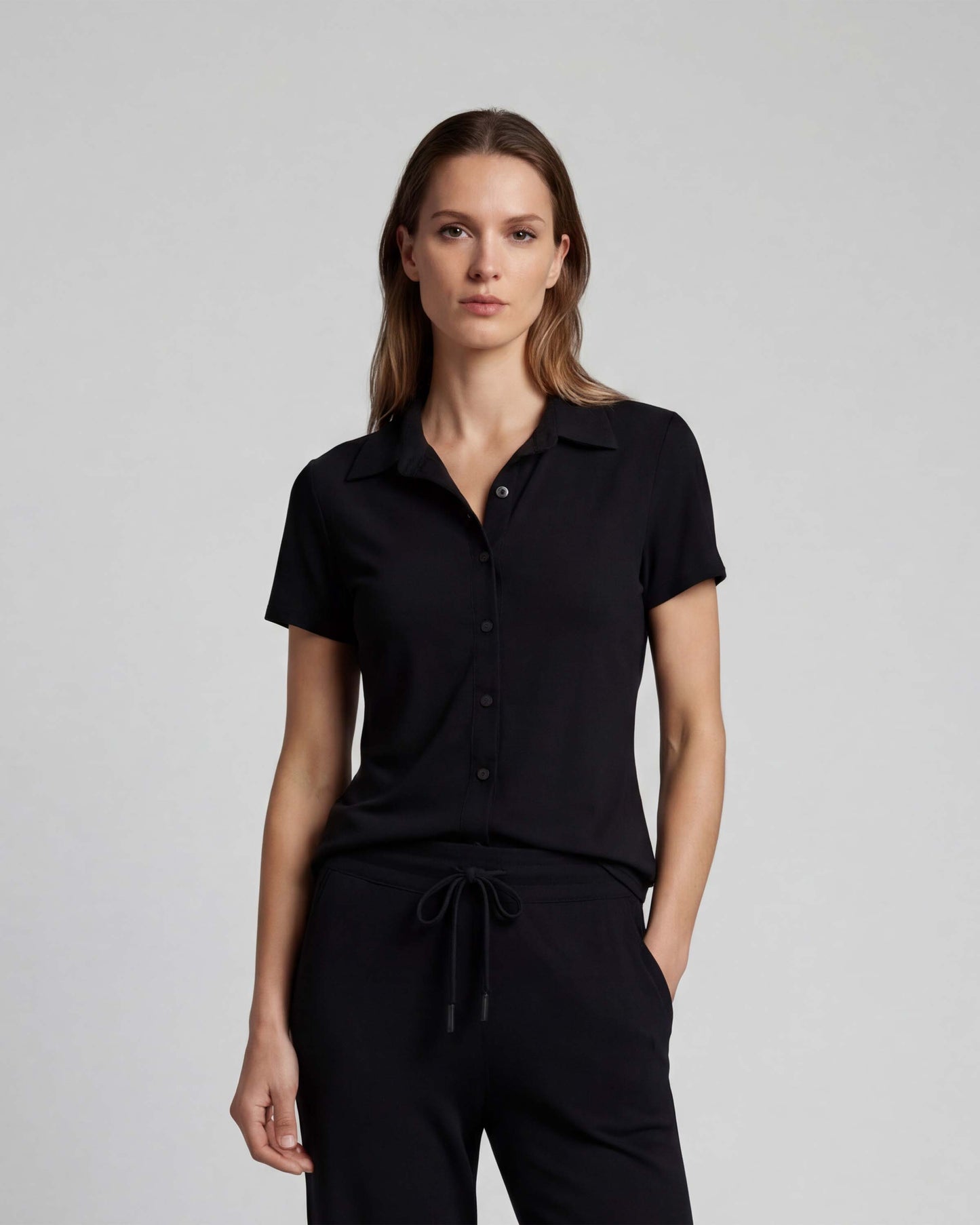 SHELLEY BLACK WOMENS SHIRT