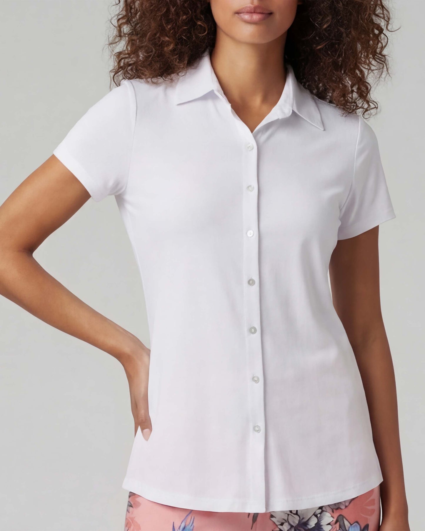SHELLEY WHITE WOMENS SHIRT