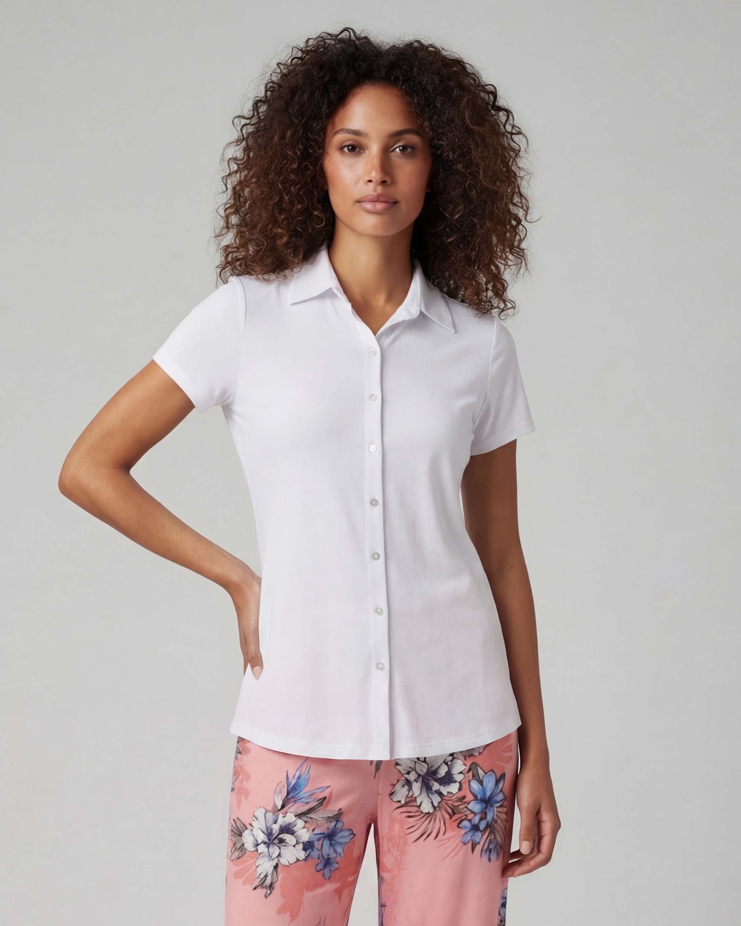 SHELLEY WHITE WOMENS SHIRT