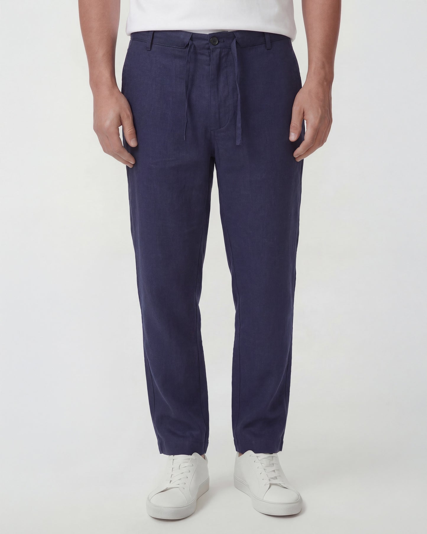 DEVON LINEN PANT - NAVY