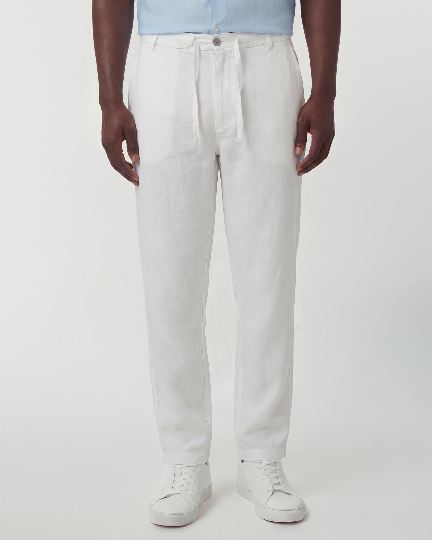 DEVON LINEN PANT - WHITE