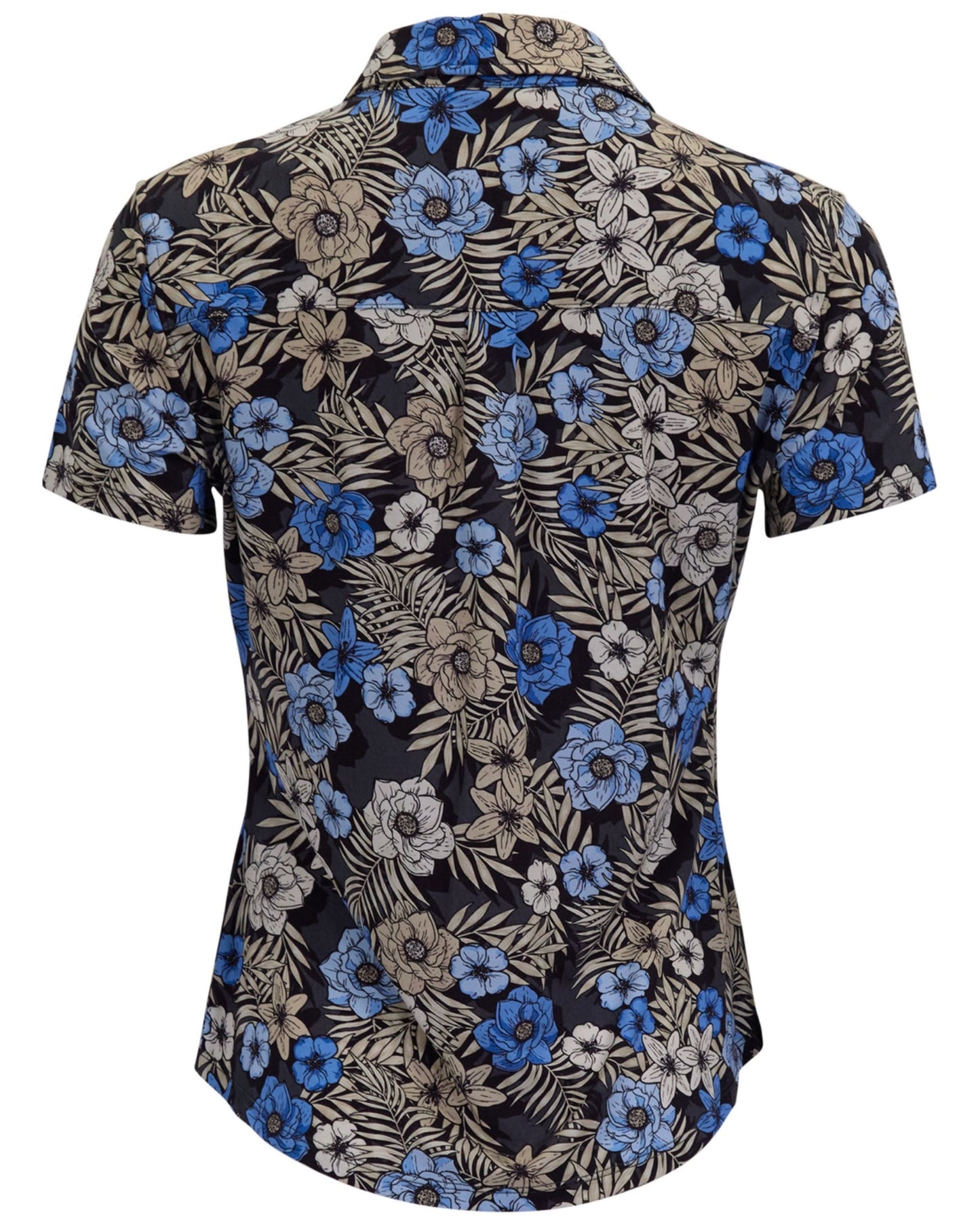SHELLEY TROPICAL MIX BLACK WOMENS PRINTED SHIRT