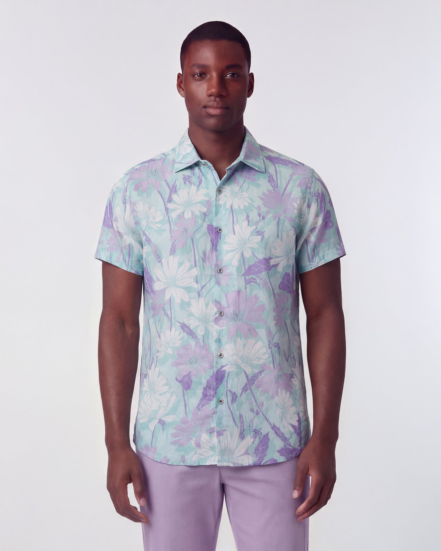 SERGIO SPRINGTIME LINEN SHIRT - SPEARMINT