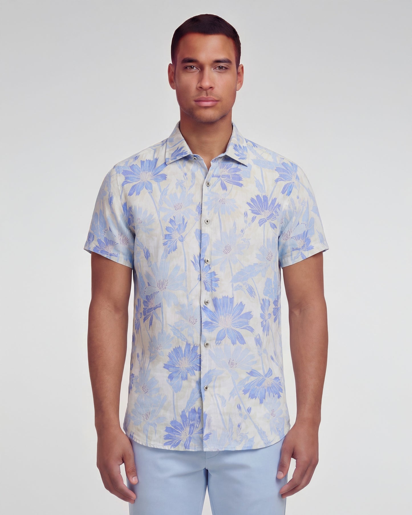 SERGIO SPRINGTIME LINEN SHIRT - WHITE