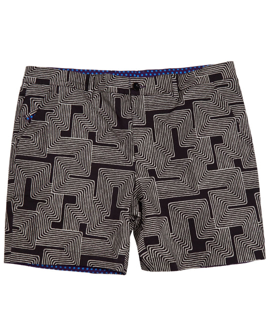 EDWARD INTER TWINE BLACK MENS FLAT FRONT SHORT