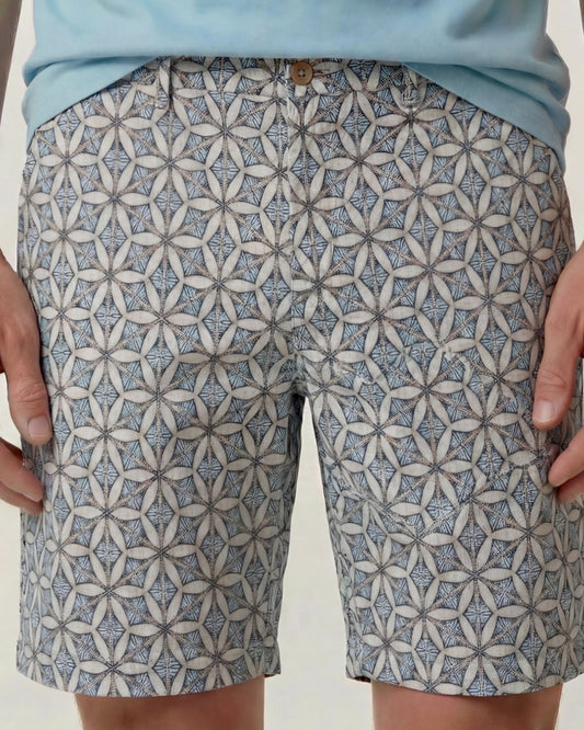 EDWARD TRIBAL NATURAL MENS FLAT FRONT SHORT