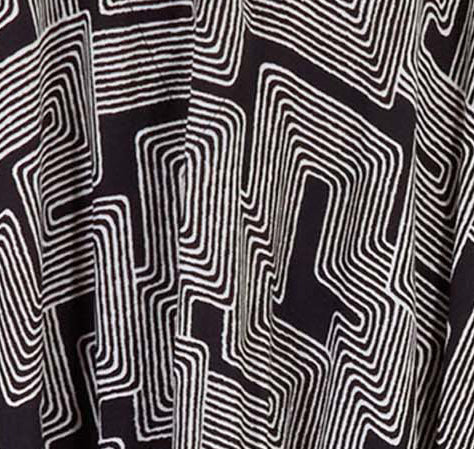 KIERA INTER TWINE BLACK WOMENS KAFTAN