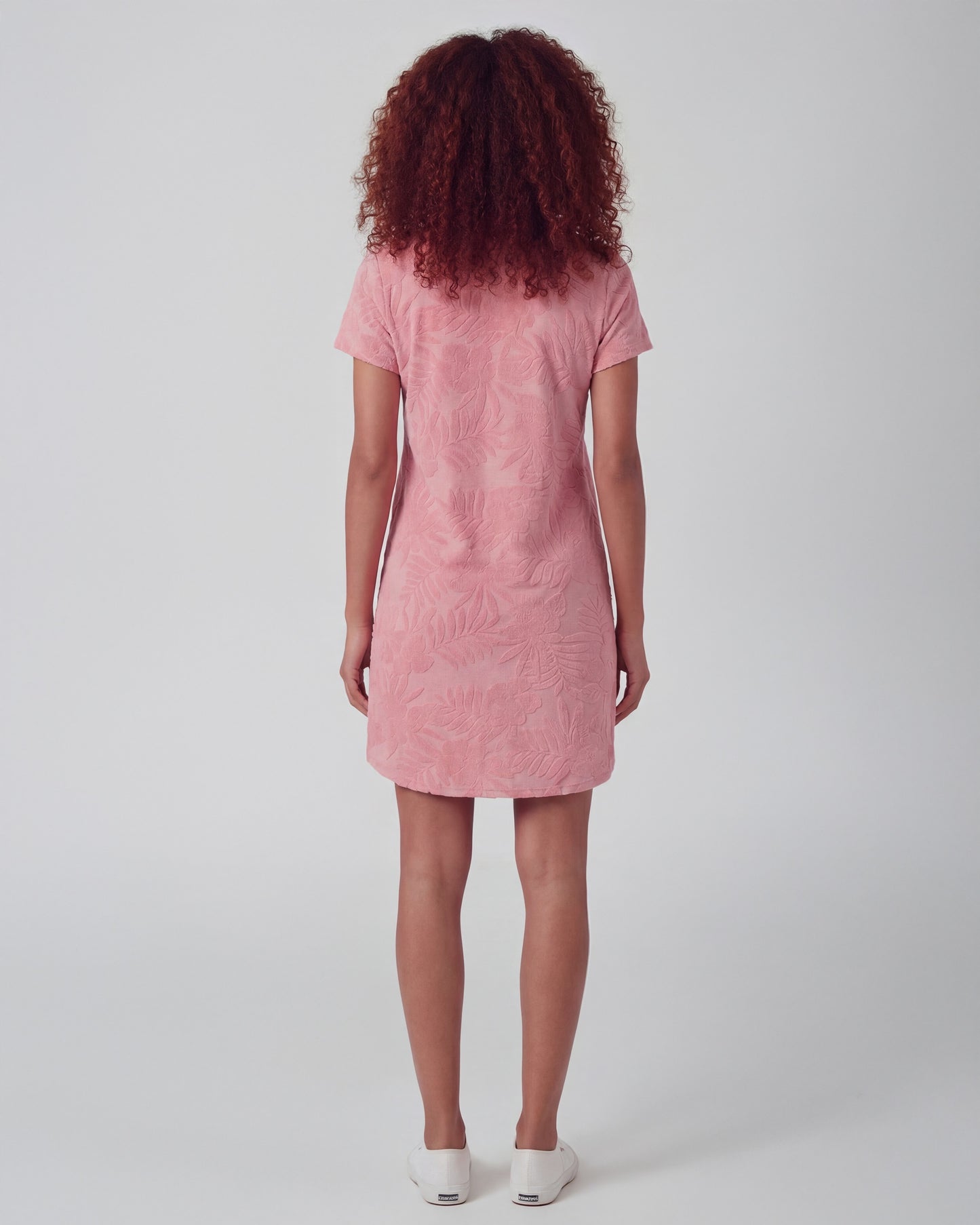 JOSEPHINE CORAL WOMENS TERRY TOWELING DRESS