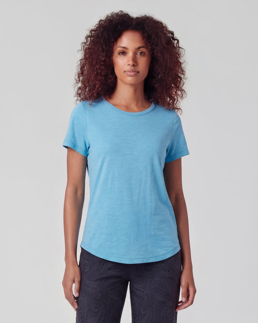 KATHERINE TEAL WOMENS CAP SLEEVE TOP