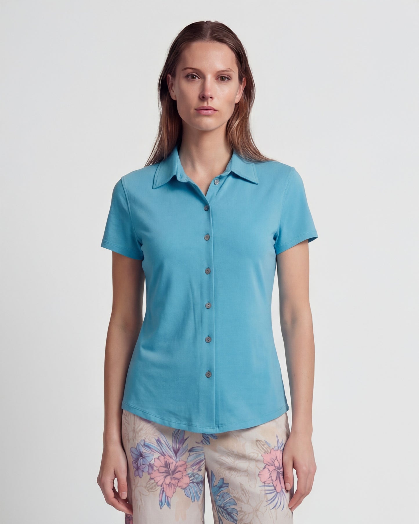 SHELLEY TEAL WOMENS SHIRT