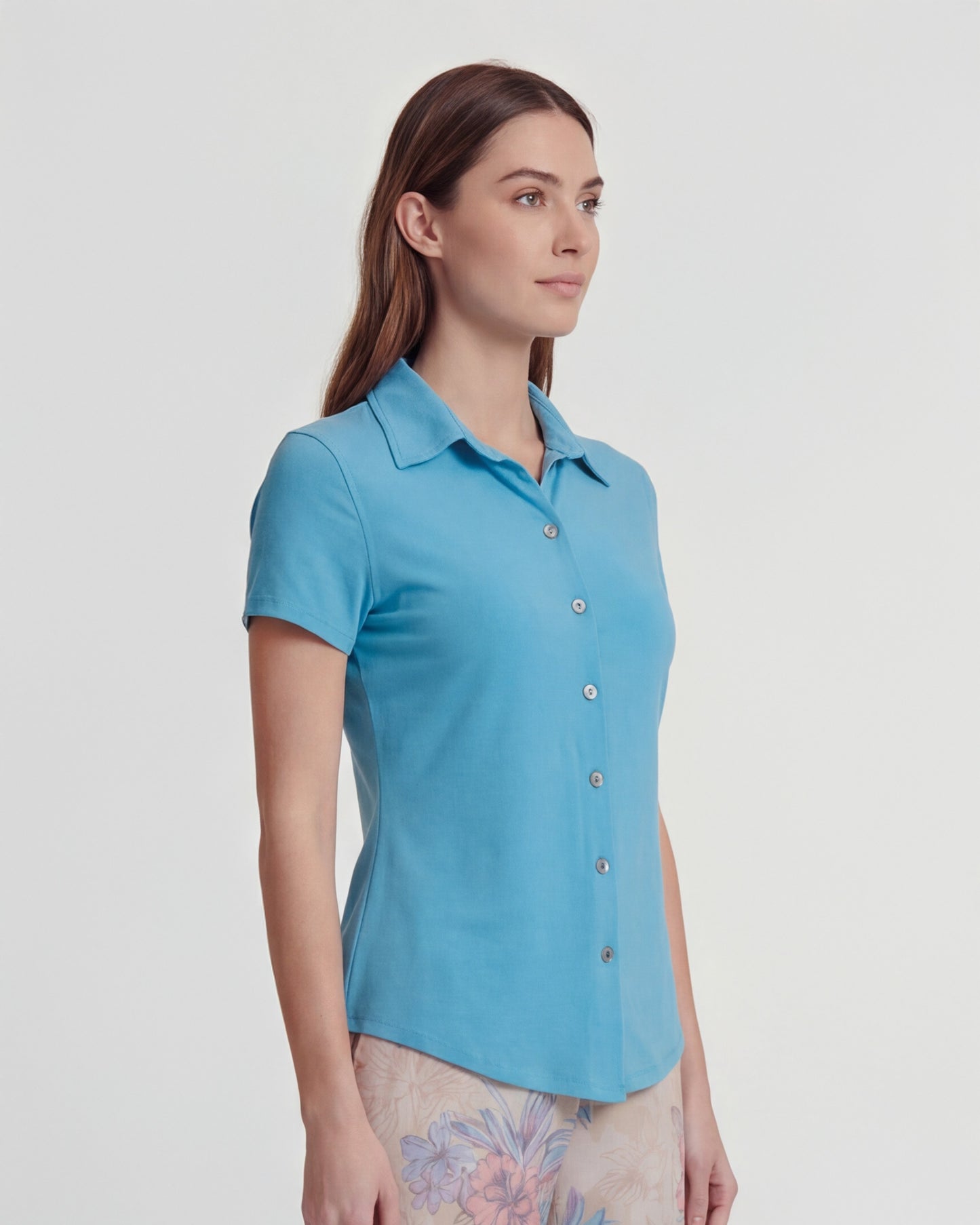 SHELLEY TEAL WOMENS SHIRT