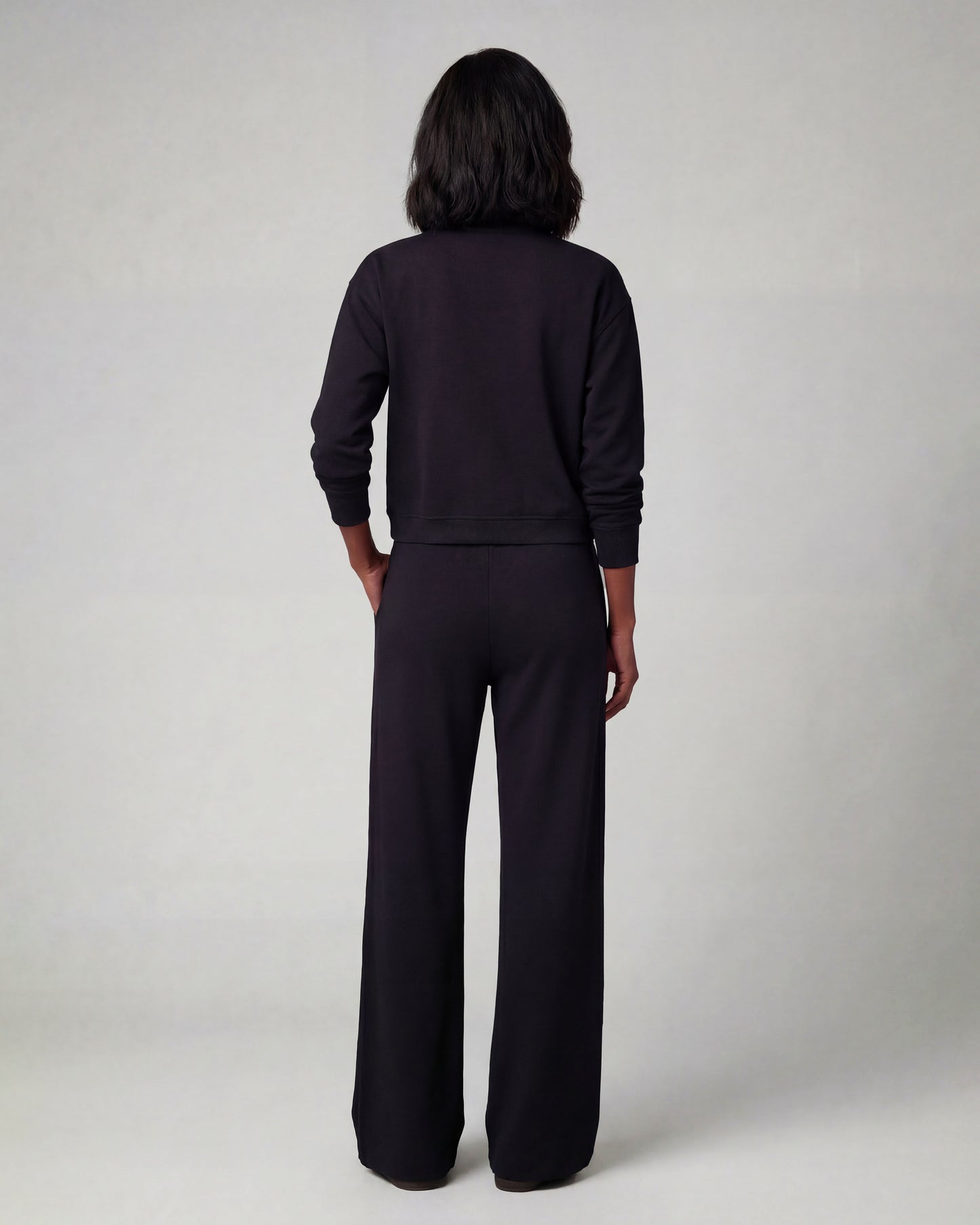 SANCHEZ VERY BLACK WOMENS WIDE-LEG PANT