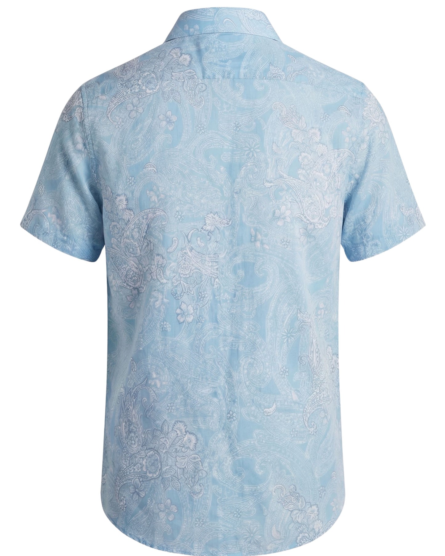 TODD PAISLEY EXPLOSION TEAL MENS KNIT SHIRT