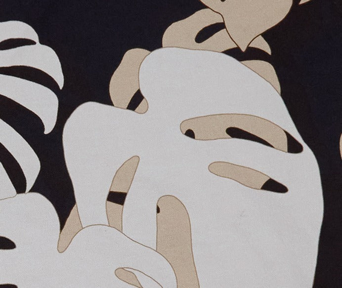 EDWARD MONSTERA FLORAL SMOKE MENS FLAT FRONT SHORT