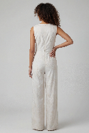 JENNY PAISLEY EXPLOSION IVORY WOMENS TAILORED JUMPSUIT