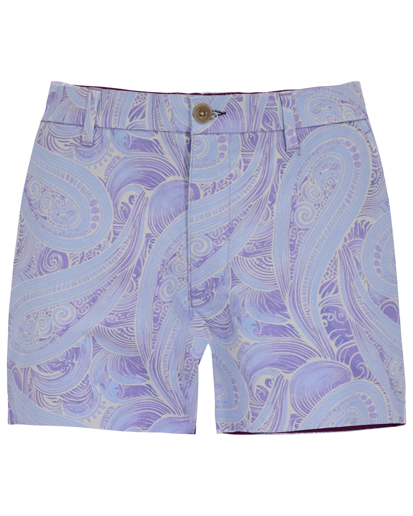 CLYDE MARAKESH PAISLEY HELIO MENS FLAT FRONT SHORT
