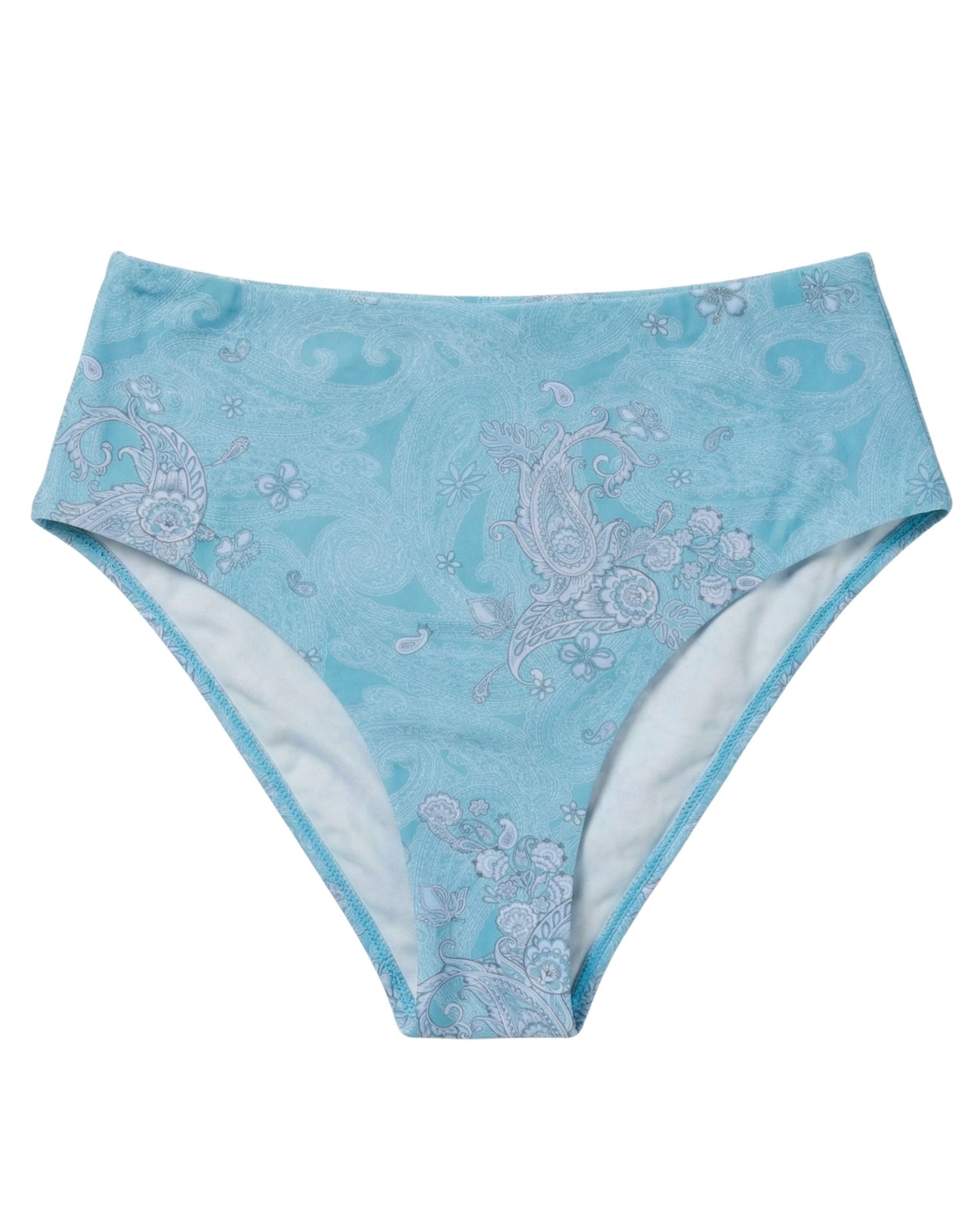 HENRIETTA PAISLEY EXPLOSION TEAL WOMENS SWIMSUIT BOTTOM
