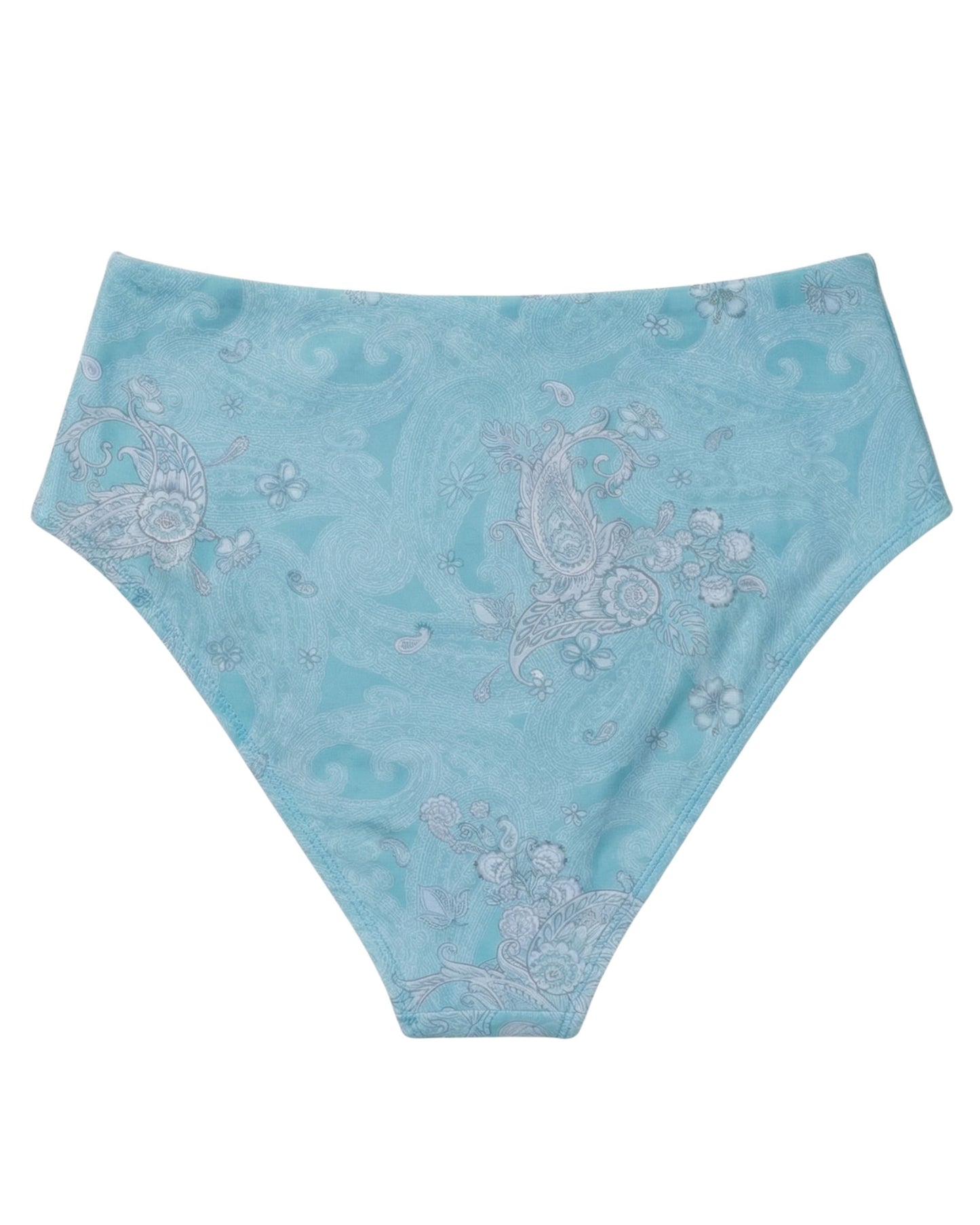 HENRIETTA PAISLEY EXPLOSION TEAL WOMENS SWIMSUIT BOTTOM