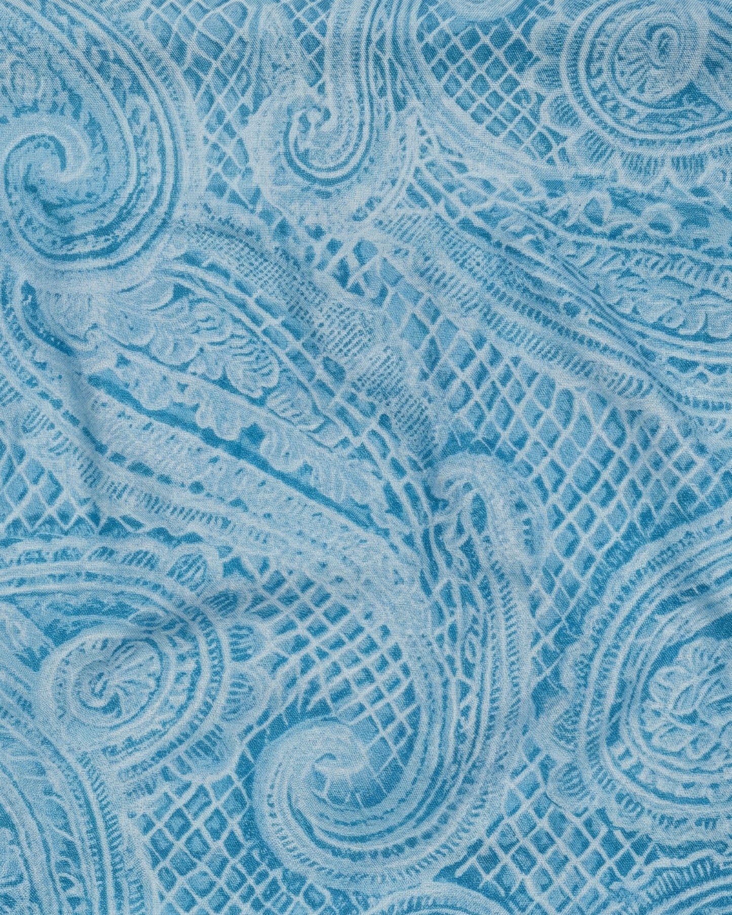SAMARA CROCHET PAISLEY TEAL WOMENS BIKINI BOTTOM