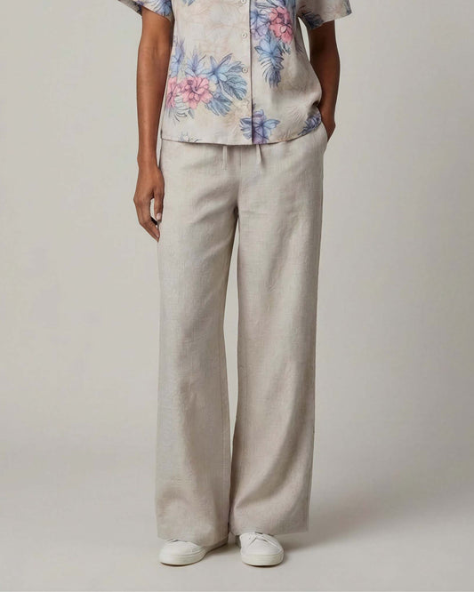 LILLIAN NATURAL WOMENS WIDE-LEG PANT