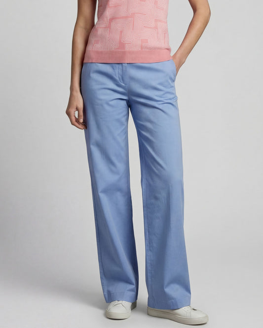 PHEOBE BLUE WOMENS WIDE-LEG PANT