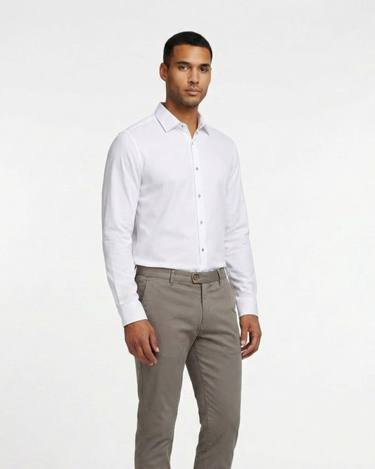 SAWYER KNIT SHIRT - WHITE