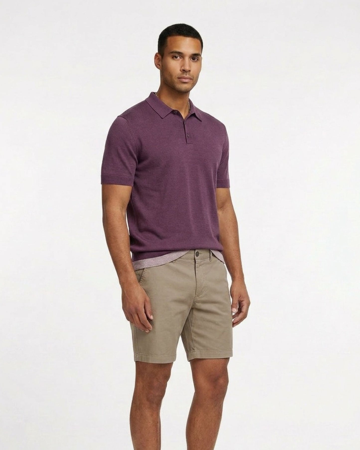 PILGRIM POLO SHIRT - PLUM