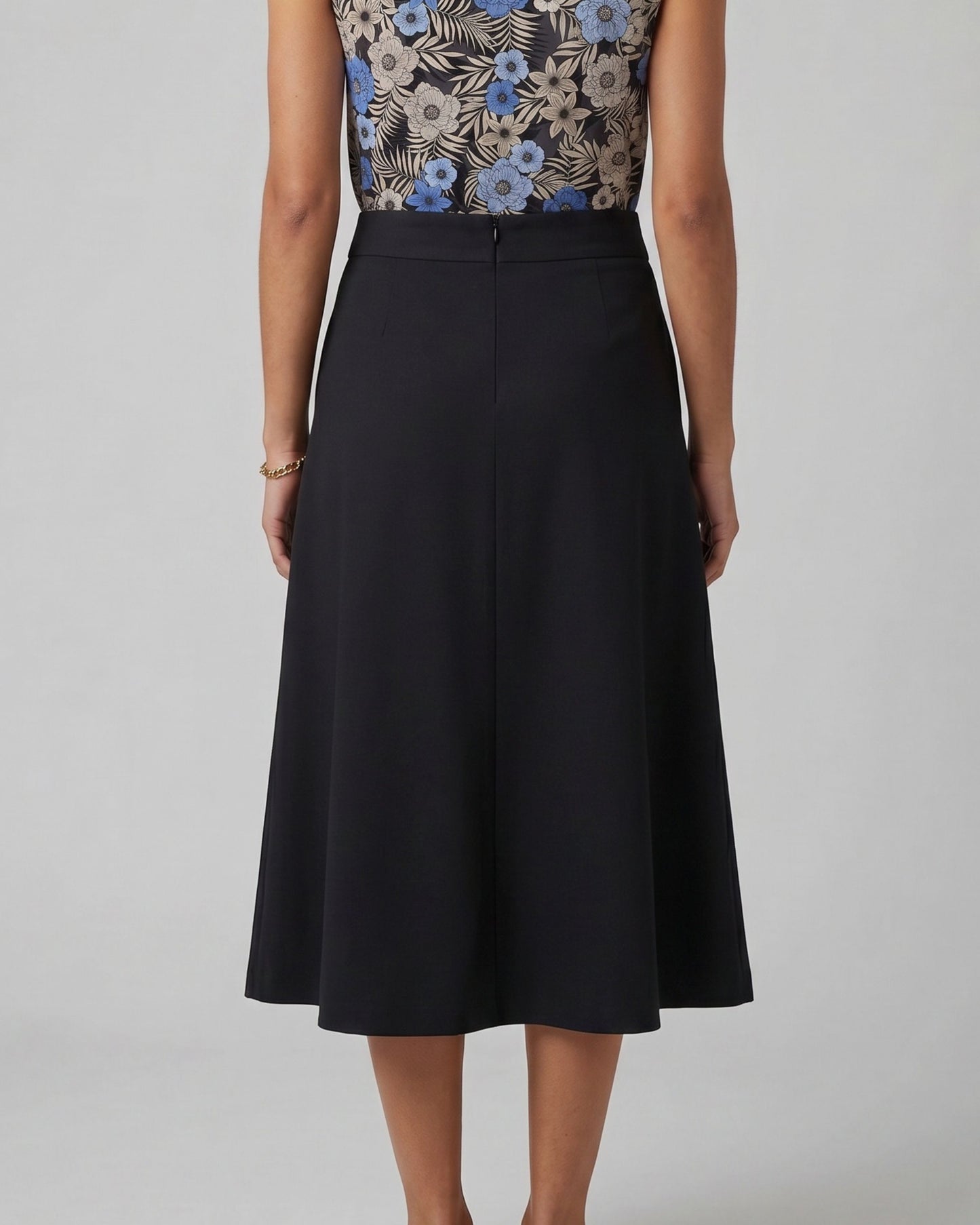 MARNI BLACK WOMENS MIDI SKIRT