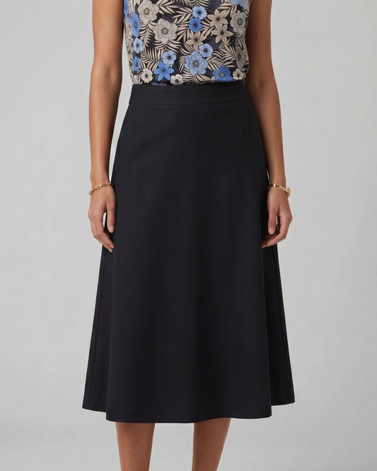 MARNI BLACK WOMENS MIDI SKIRT