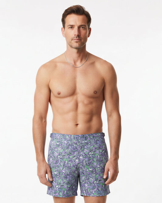 POOL PAISLEY LAYERS SWIM SHORT - CLOVER