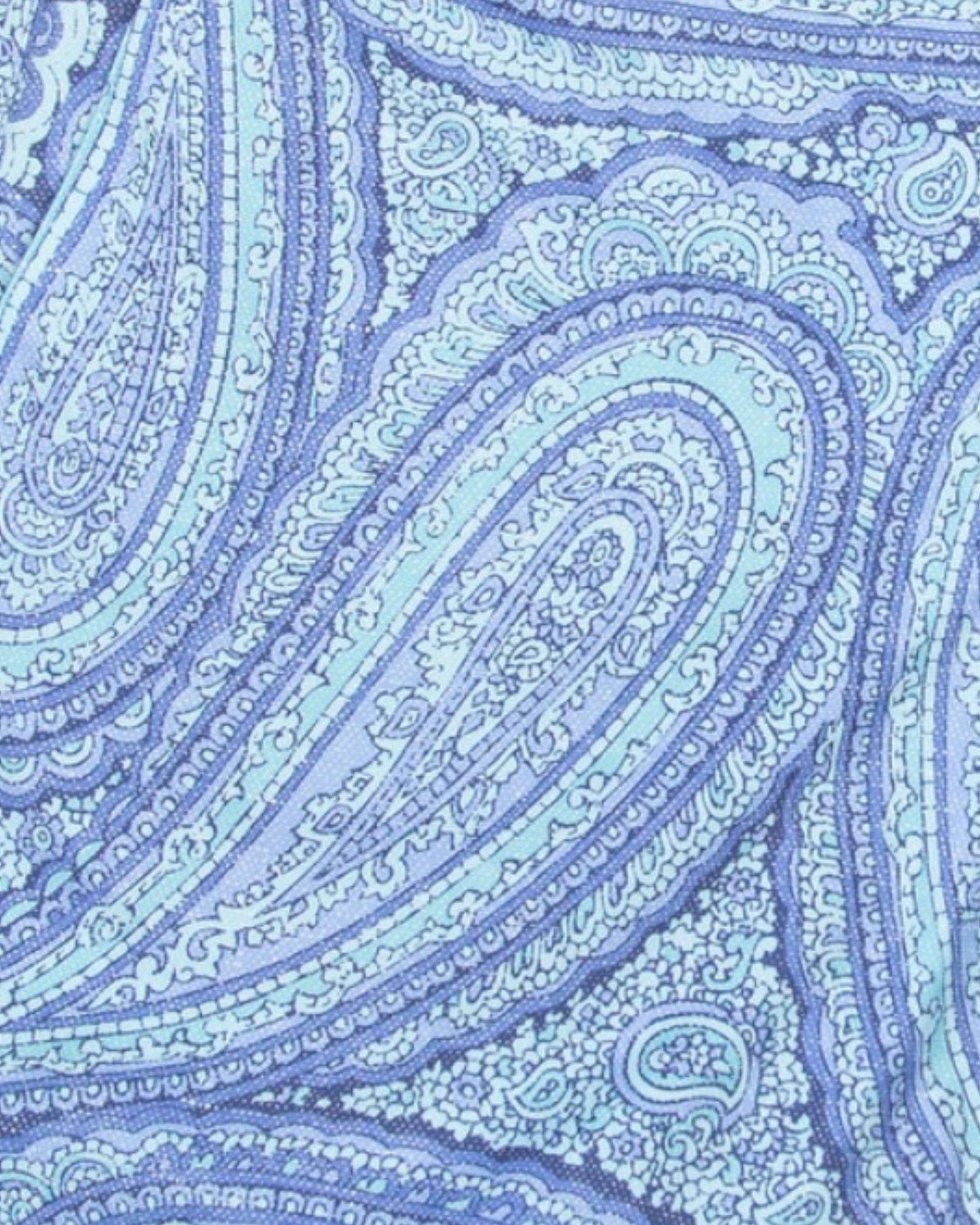 NEPTUNE PAISLEY OXFORD TAILORED SWIM SHORT - BLUE