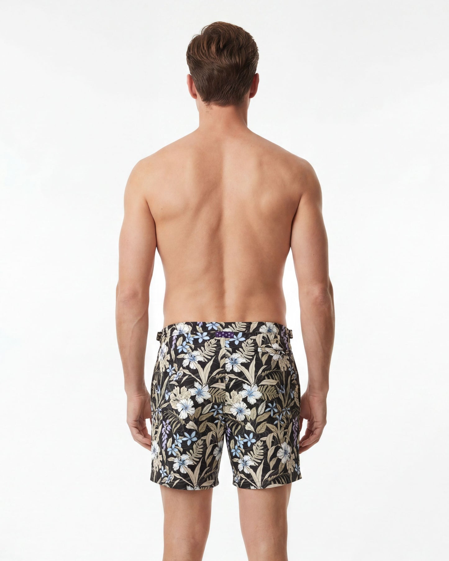 POOL SWIRL FLORAL BLACK