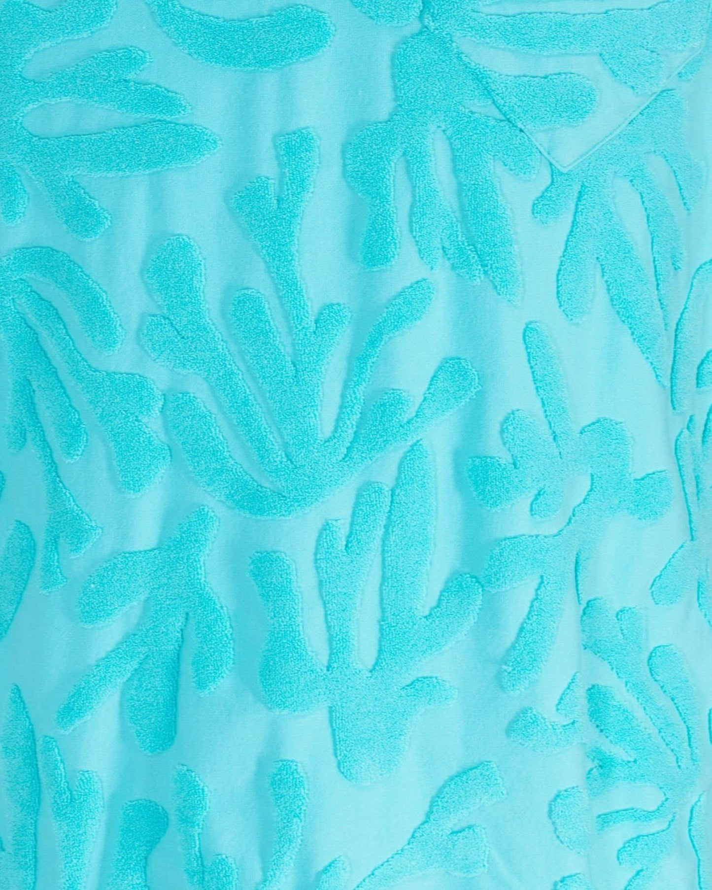 JOHNNY CORAL TOWEL POLO SHIRT IN LAGOON